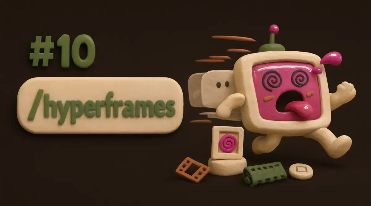 Cover for tip 10: build product videos with HyperFrames